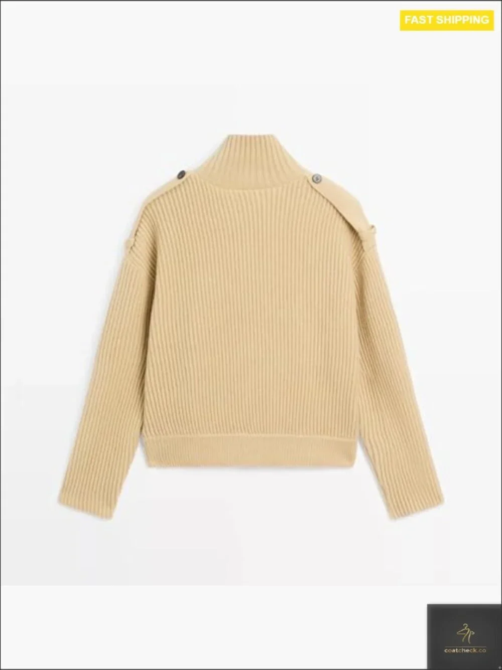 Cropped Cardigan Turtleneck Sweater Button Front Open Knit Coat Y2K Chic
